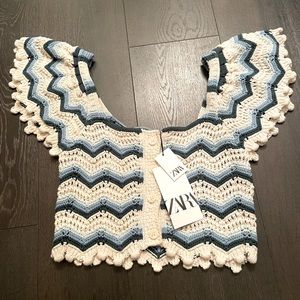 Zara crochet top